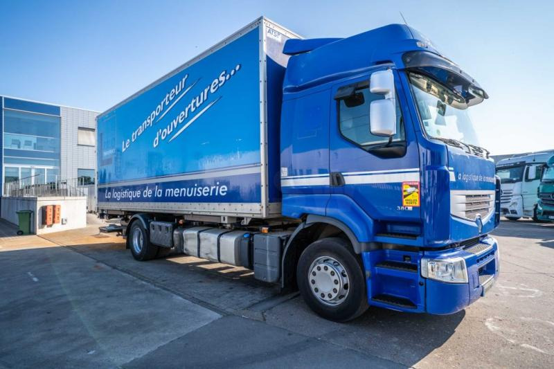 Curtainsider truck Renault PREMIUM 380 DXI+DHOLLANDIA