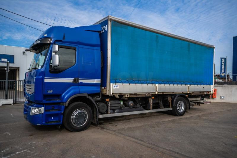 Curtainsider truck Renault PREMIUM 380 DXI + DHOLLANDIA