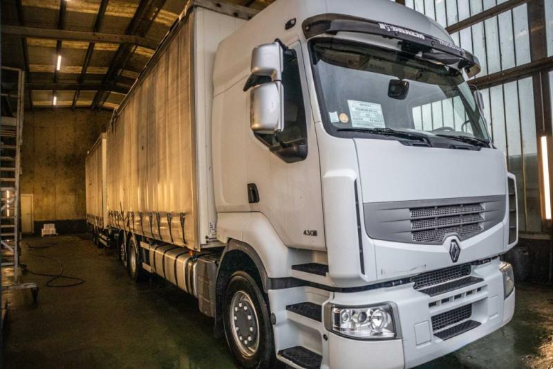Curtainsider truck Renault PREMIUM 430DXI-6X2-(+remorque=3.500€)
