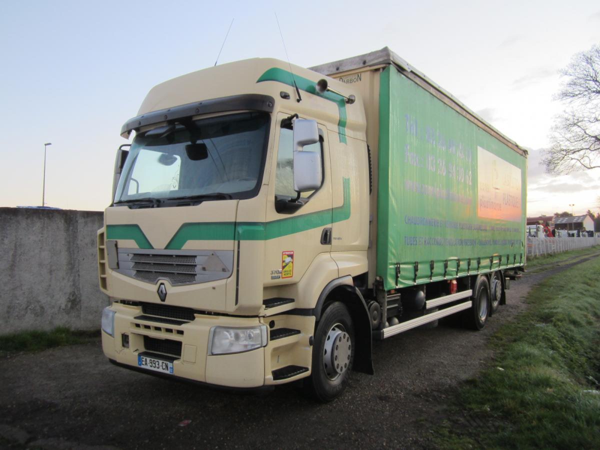 Curtainsider truck Renault Premium 370 DXI