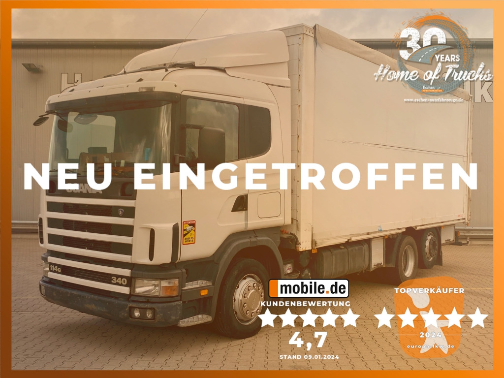 Curtainsider truck Scania 114 G 340 / 6x2 BL