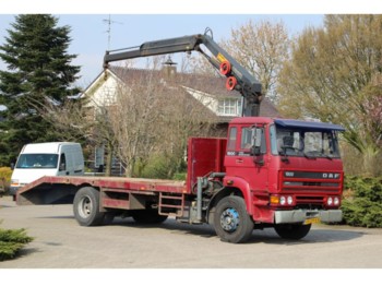 Dropside/ Flatbed truck DAF 1900 TURBO!!AUTOKRAN!!MACHINETRANSPORT!: picture 1