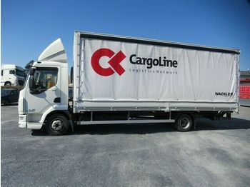 Curtainsider truck DAF 45LF180 Gardine Fs, Euro 6, LBW, Handschalter: picture 1