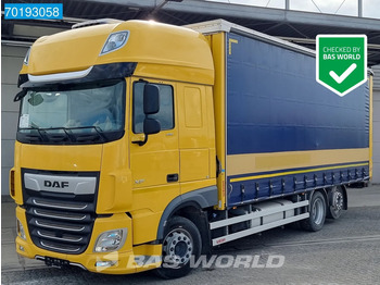 DAF 6X2 JUMBO LKW Liftachse Hubdach Standklima Euro 6 for sale,  Curtainsider truck, 63900 EUR - 7565483