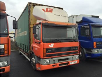 Curtainsider truck DAF 75CF.240 ATI EURO2 MANUAL + VEXEL 62 M3: picture 1