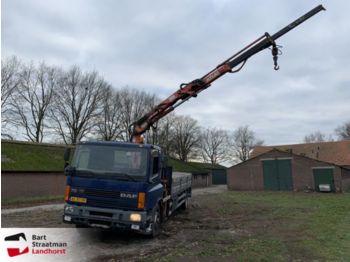 Dropside/ Flatbed truck DAF 75 240 ATI met Atlas 85.1 laadkraan: picture 1