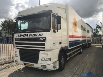 Refrigerator truck DAF 95XF380 combi with BURG trailer: picture 1