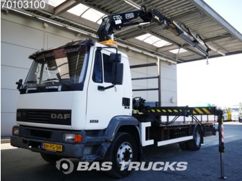 Dropside/ Flatbed truck DAF AE55CE 180 4X2 Manual Euro 2 Fassi F110AC.23: picture 1