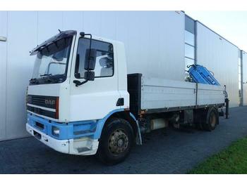 Dropside/ Flatbed truck DAF CF75.270 4X2 MANUAL WITH ATLAS HLK105: picture 1
