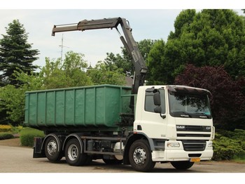 Skip loader truck DAF CF 75/310 FAN KRAANCONTAINER/KABELSYSTEEM!!: picture 1
