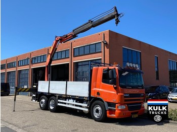 Dropside/ Flatbed truck, Crane truck DAF CF 75 6X2*4 / PALFINGER 15Ton NL TRUCK / TOP CONDITION: picture 1