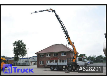 Dropside/ Flatbed truck, Crane truck DAF CF 85.340,Compa 500.6, Jib Montag e Dach 8x2: picture 1