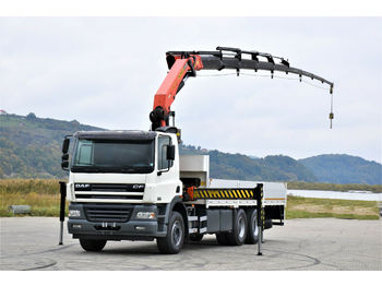 Dropside/ Flatbed truck, Crane truck DAF CF 85.340 Pritsche 7,10 m+ PK 29002/FUNK !: picture 1