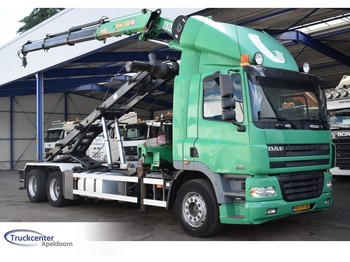 Cable system truck, Crane truck DAF CF 85.380 Manuel, HMF 2820 K3, NCH, Euro 3, 6x2, Truckcenter Apeldoorn: picture 1