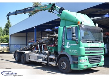 Cable system truck, Crane truck DAF CF 85.380 Manuel, HMF 2820, NCH, 6x2, Euro 3, Truckcenter Apeldoorn: picture 1