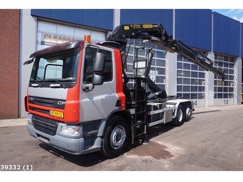 Hook lift truck DAF FAN 75 CF 250 Euro 5 Palfinger 27 ton/meter laadkraan: picture 1