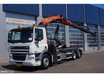 Hook lift truck DAF FAN 85 CF 360 Palfinger 23 ton/meter laadkraan: picture 1