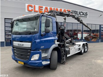 Hook lift truck, Crane truck DAF FAN CF Euro 6 440 Hiab 19 ton/meter Z-kraan: picture 1