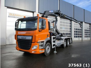 Hook lift truck DAF FAQ CF 460 8x2 Euro 6 HMF 26 ton/meter laadkraan: picture 1