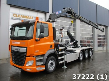 Hook lift truck DAF FAQ CF 460 8x2 HMF 26 ton/meter laadkraan: picture 1