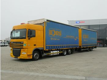 Curtainsider truck DAF FAR XF105.460 EURO 5 EEV,SEC.AIR COND.+ PANAV: picture 1