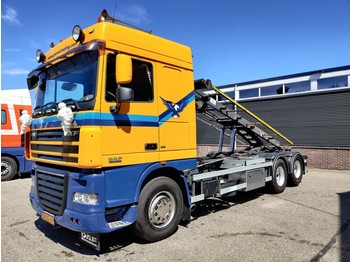 Skip loader truck DAF FAS XF105-460 6x2 SpaceCab Euro 5 - Handgeschakeld - 20T NCH kabel systeem: picture 1