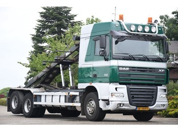Skip loader truck DAF FAS XF105/510 !!MANUAL!!FULL STEEL!!LAMES!!10 WHEELS!!: picture 1