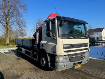 DAF FA CF65.250 met kraan - Dropside/ Flatbed truck, Crane truck: picture 2