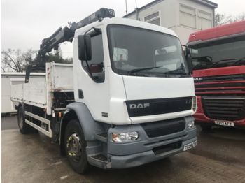 Dropside/ Flatbed truck DAF LF55.220 HIAB 122: picture 1