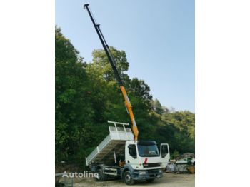 Tipper, Crane truck DAF LF55.250 120QLI RIBALTABILE + GRU: picture 1