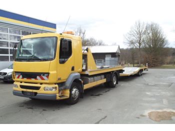 Autotransporter truck DAF LF55 250 Abschleppzug Doppelstock Schiebeplateau: picture 1