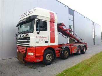 Skip loader truck DAF XF105.510 8X4 SSC  EURO 5: picture 1