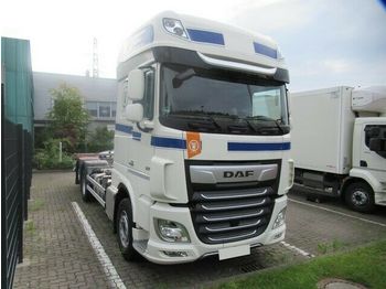 Container transporter/ Swap body truck DAF XF480 BDF FAR, Traxon, 2 to Ladebord gefaltet: picture 1