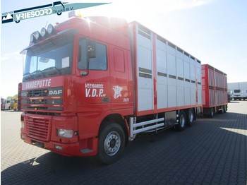 Livestock truck DAF XF95.380 + Aanhanger: picture 1