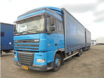 Curtainsider truck DAF XF 105.410 6X2: picture 1