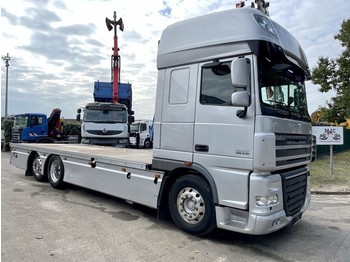 Dropside/ Flatbed truck DAF XF 105.410 6x2 - SUPERSPACE - PLATFORM 7m60 - *217.000km* - ALCOA DURABRIGHT ALU - FULL AIR SUSPENSION - GOOD TIRES - AS TRONIC: picture 1