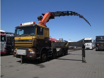 Dropside/ Flatbed truck DAF XF 480 8X4 Palfinger 100002 + Fly jib: picture 1