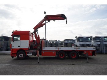 Truck DAF XF 95.530 6X2 OPEN BOX WITH FASSI F 450 XP CRANE: picture 1