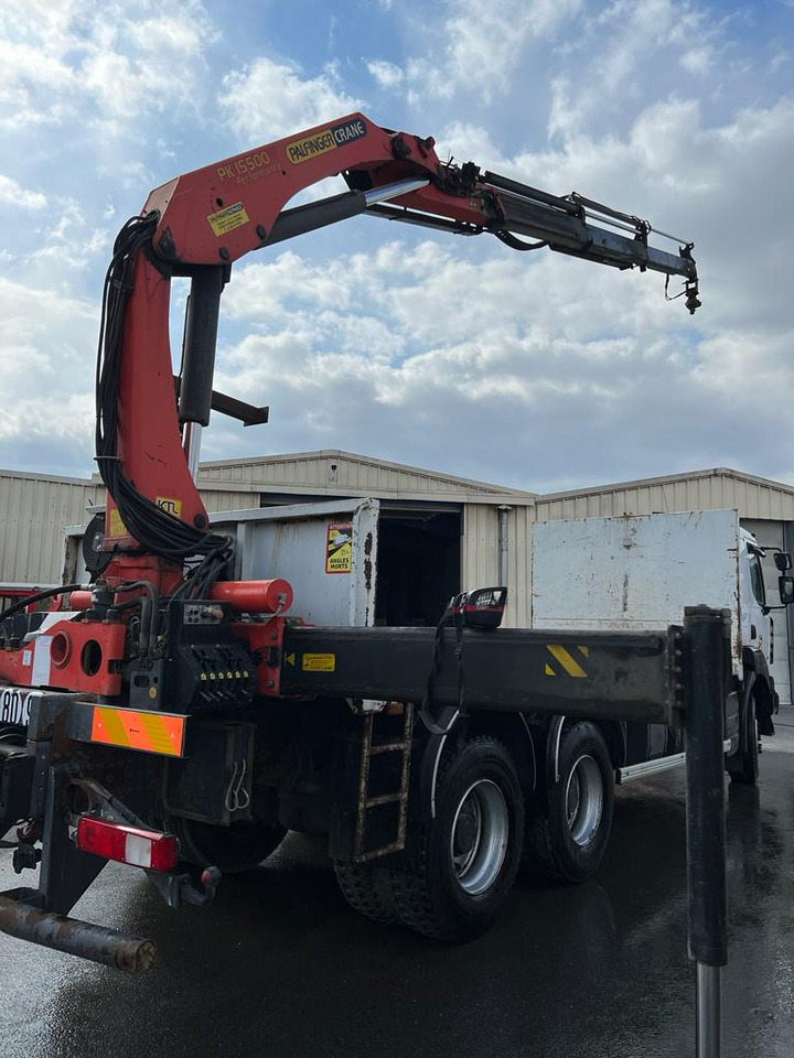 Dropside/ Flatbed truck Camion grue Renault 410 AL-454-TS