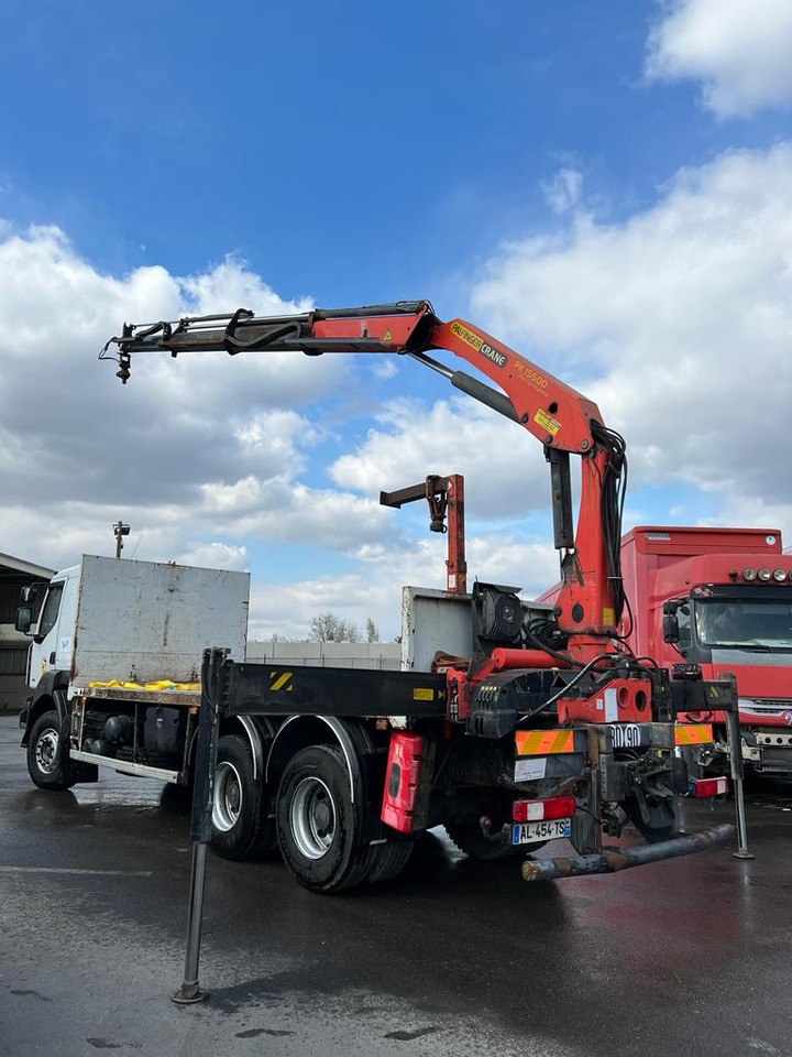 Dropside/ Flatbed truck Camion grue Renault 410 AL-454-TS