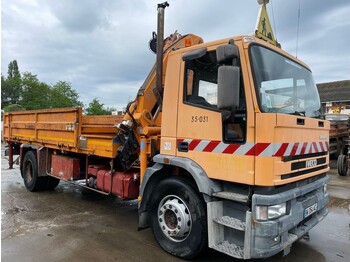 Iveco EUROTECH 190E24 **MANUAL PUMP-FULL STEEL SUSPENSION** - dropside/ flatbed truck