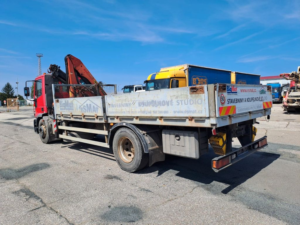 Dropside/ Flatbed truck Iveco EuroCargo ML 180E21 Kran PKK12500