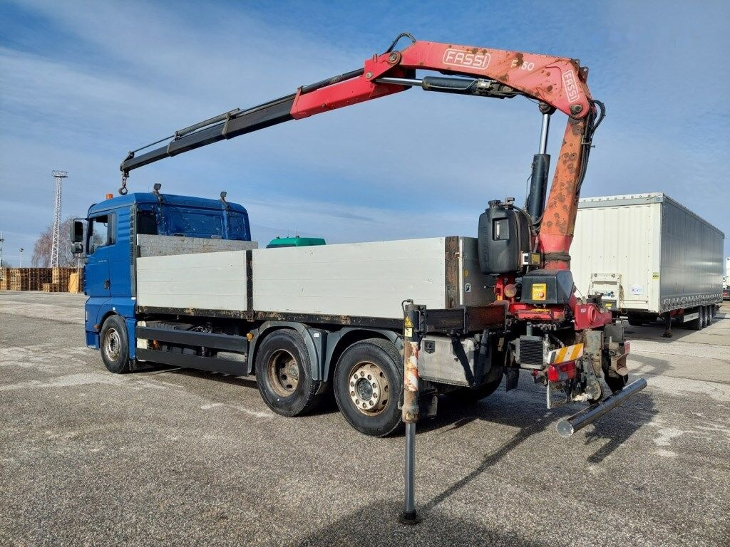 Dropside/ Flatbed truck MAN TGA 26.430 LL s HR FASSI F150A.23 6x2-2