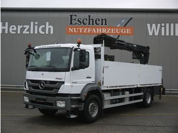 Dropside/ flatbed truck Mercedes-Benz 1829 Axor BL, HIAB 166 DLS-3PRO, EUR5, Klima