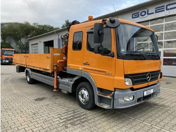 Dropside/ flatbed truck Mercedes-Benz ATEGO 924 4x2 Euro 4 Pritsche 6 m Kran bis 7,2 m