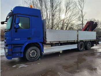 Dropside/ flatbed truck Mercedes-Benz Actros 2544 6x2 Pritsche Heckkran Fassi F235 XP