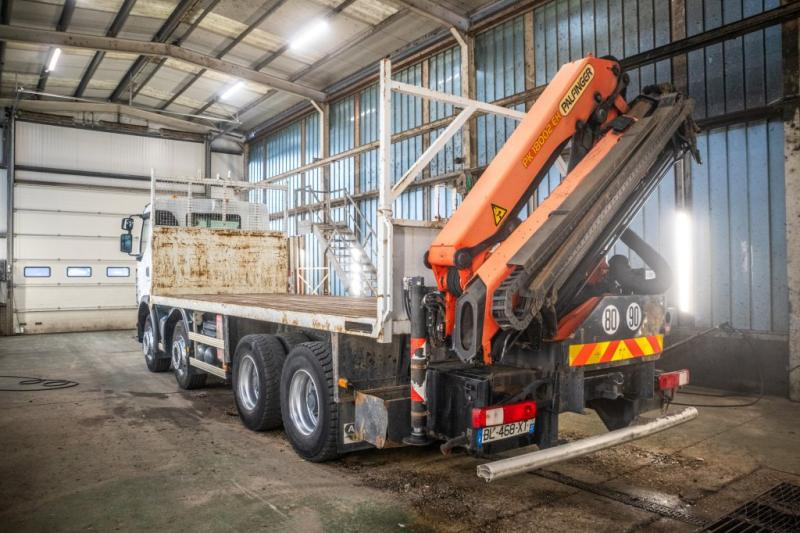 Dropside/ Flatbed truck Renault KERAX 380DXI-8x4+PK18TM/3EXT