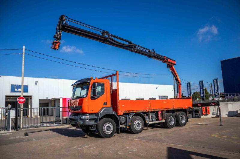 Dropside/ Flatbed truck Renault KERAX 380DXI+E5+PK18TM/4EXT