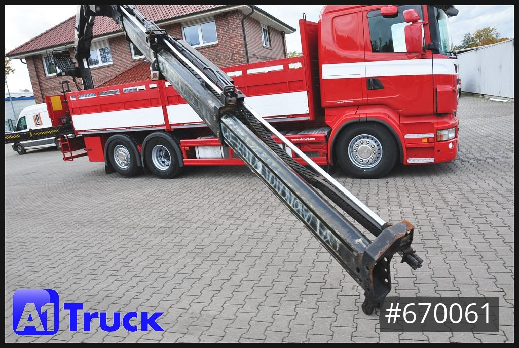 Dropside/ Flatbed truck SCANIA R400, HIAB XS 211-3 Lift-Lenkachse