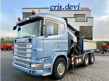 Scania R164 480 Ga 6x4 Palfinger Pk Fly Jib Szm Dropside Flatbed Truck From Germany For Sale At Truck1 Id